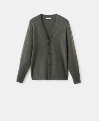 Men's Knitted Wool Blend Cardigan Sweater