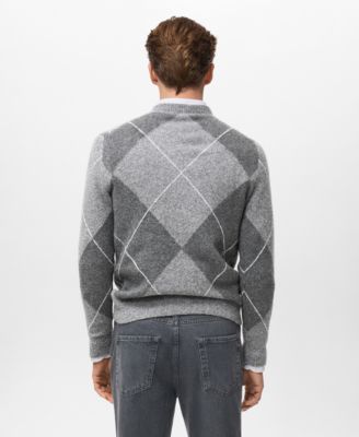 Men's Argyle Knit Sweater