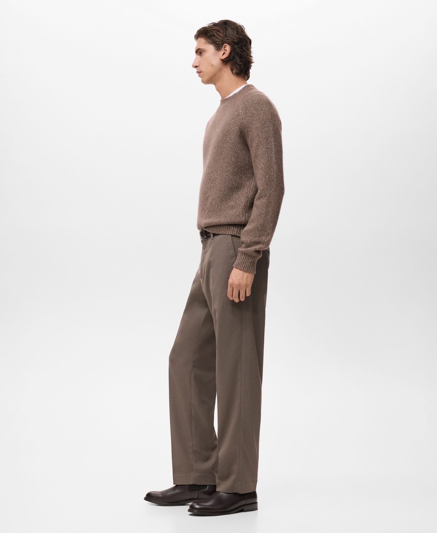 Men's Fine-Knit Wool-Blend Sweater