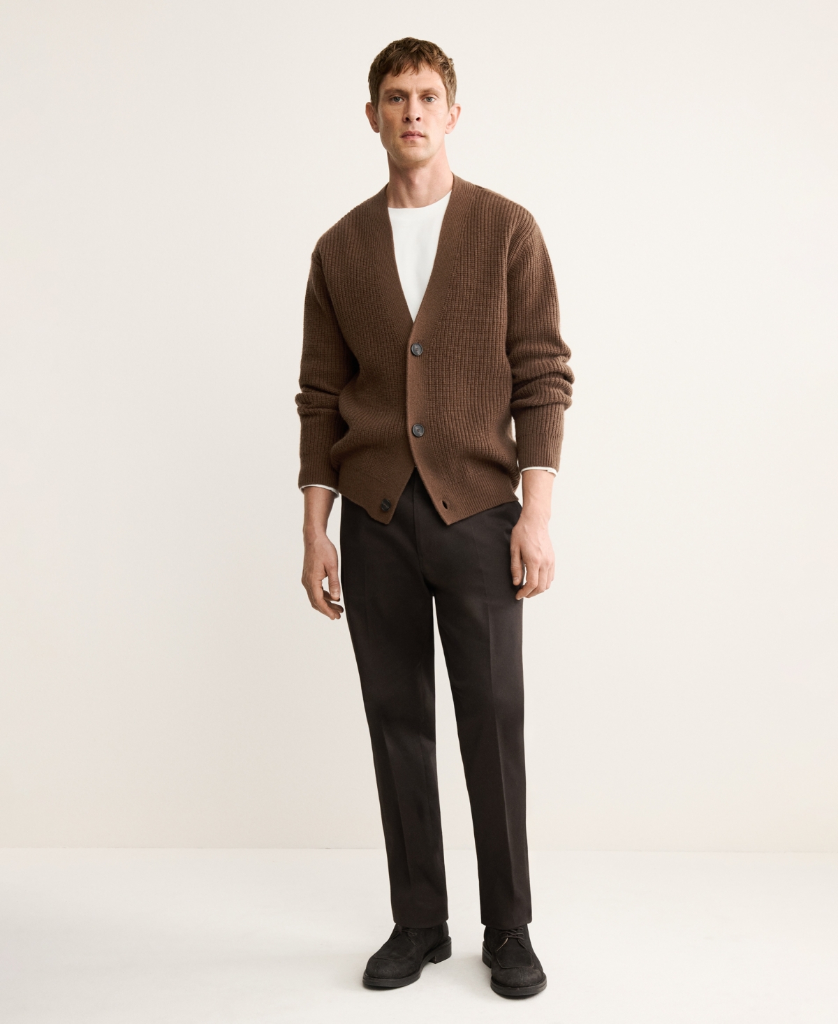 Mango Men's Wool Buttons Cardigan