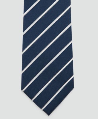 Men's Striped Silk Cotton Tie