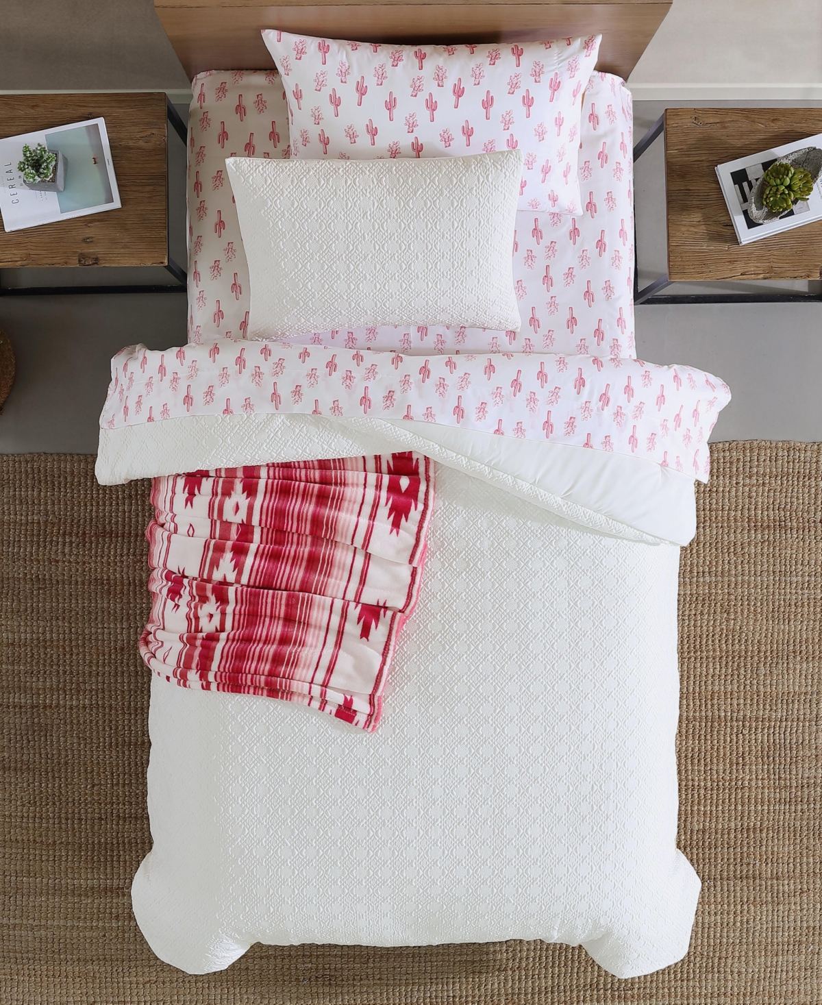 Wrangler Sedona Geometric Embossed 6-pc. Comforter Set, Twin Xl In White