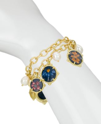 Gold Plated Double Chain Bracelet 