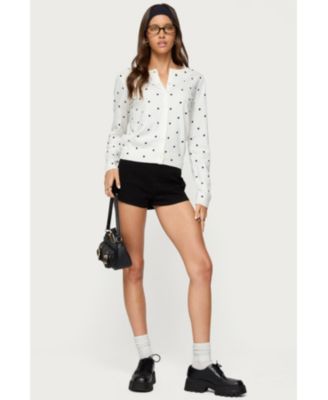 Women's Shea Polka Dot Knitted Cardigan