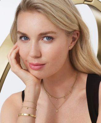 Mini Heart Gold Tone Stainless Steel Necklace