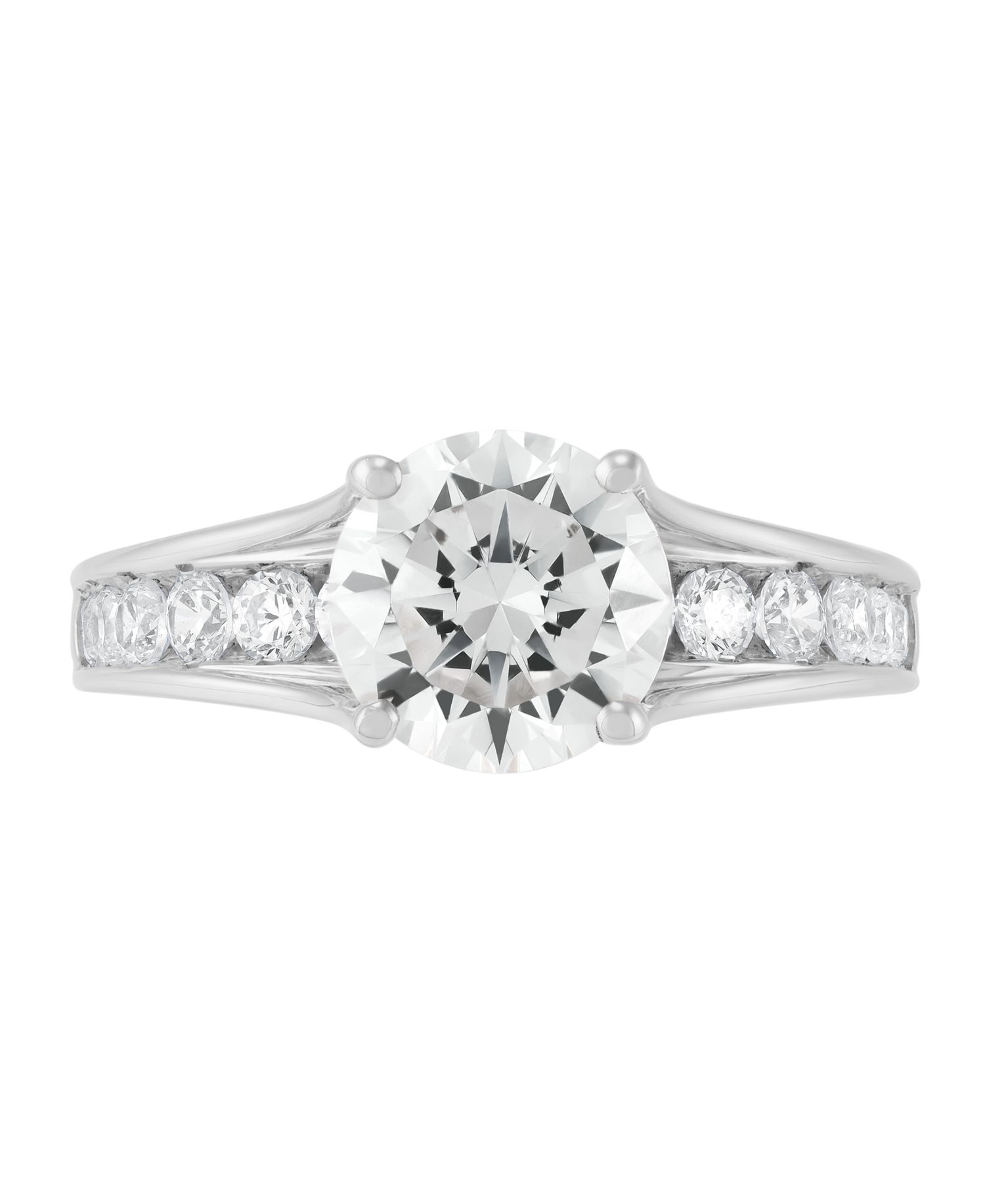 IGI Certified Lab Grown Diamond Engagement Ring (2-1/2 ct. t.w.) in 14k Yellow or White Gold