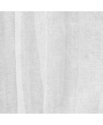 Paloma Sheer Dual Header Stylish and Functional Curtain Panel 52" x 108" White