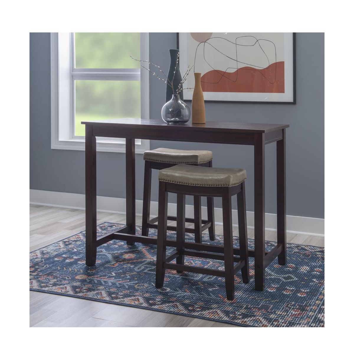 Linon Claridge 3Pc Counter Set