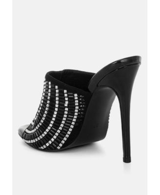 Women's Boska Metallic Slip On Stiletto Heels