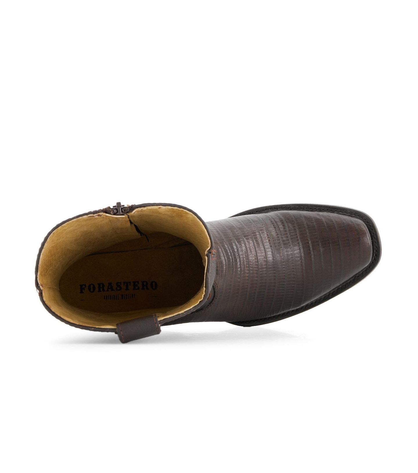 Мужские ботинки Forastero Leather Cowboy Boots with Square Toe, цвет: Коричневый — фото 4