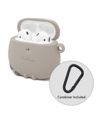 iFace x The Cat Cute Compatible with Apple AirPods 1 and 2 Generation - Silicone Figure Protective Case With Carabiner Clip Wireless Charging