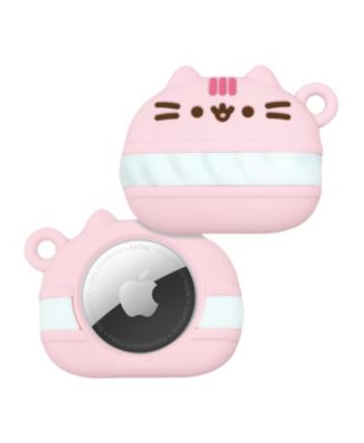 iFace x Pusheen The Cat - Cafe Series Cute Compatible with Apple AirTag - Silicone Figure Protective Cover Character Case