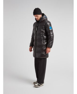 Men's R4D Tramline Hooded Long Puffer Coat