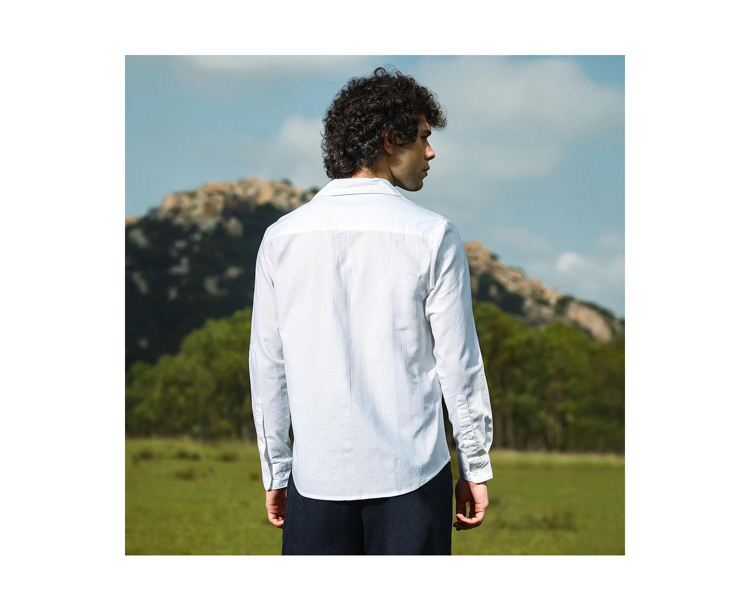 Men's Solid Relaxed Shirt