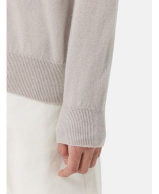 Men's Double-Neckline Cashmere Sweater