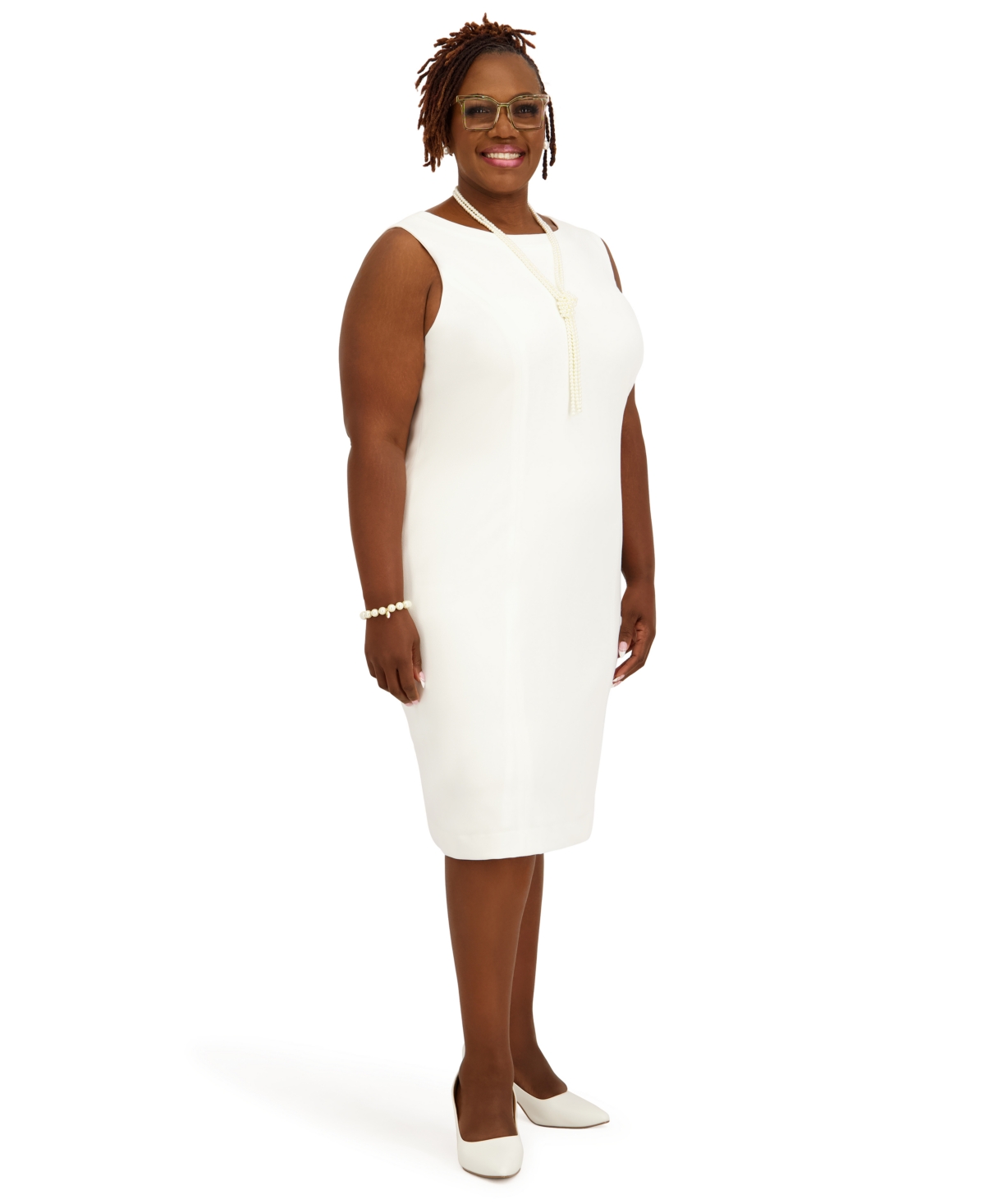 Kasper Women's Sleeveless Sheath Dress, Regular and Plus