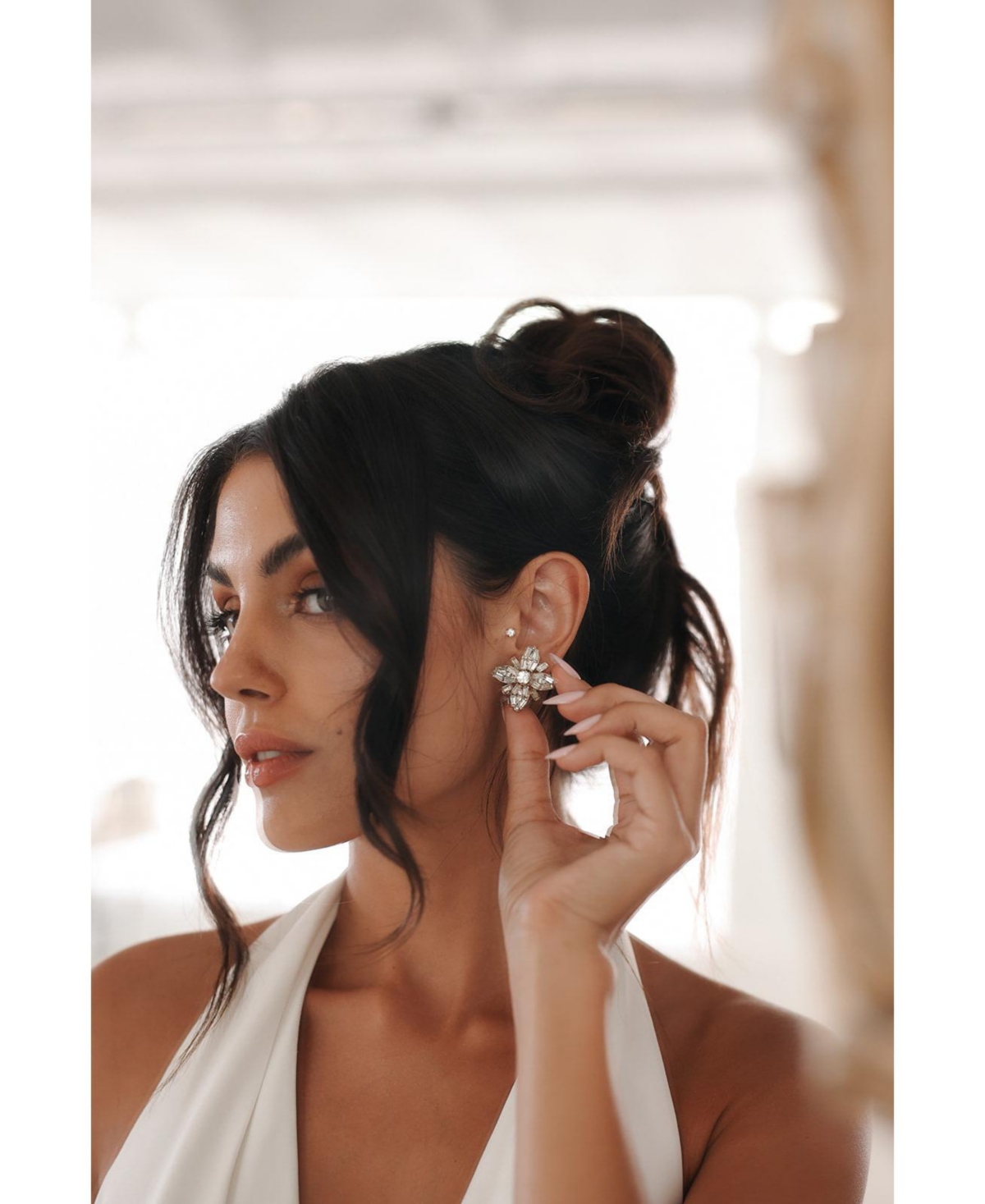 Untamed Petals Quinn Crystal Stud Earrings