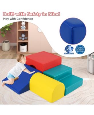 4-Piece Climb and Crawl Foam Block Play Set