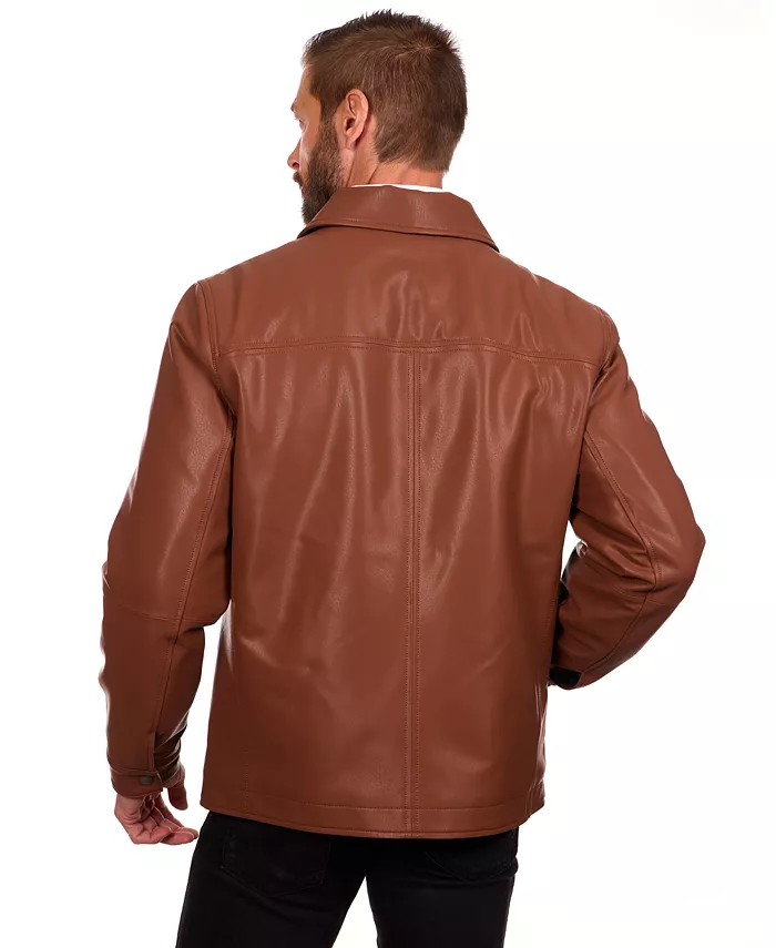 Men's Classic Leather Jacket - thumbnail 10