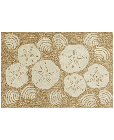 Liora Manne Front Porch Indoor/Outdoor Shell Toss Natural Area Rug