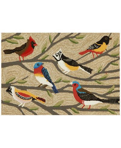 Liora Manne Front Porch Indoor/Outdoor Birds Multi Area Rug