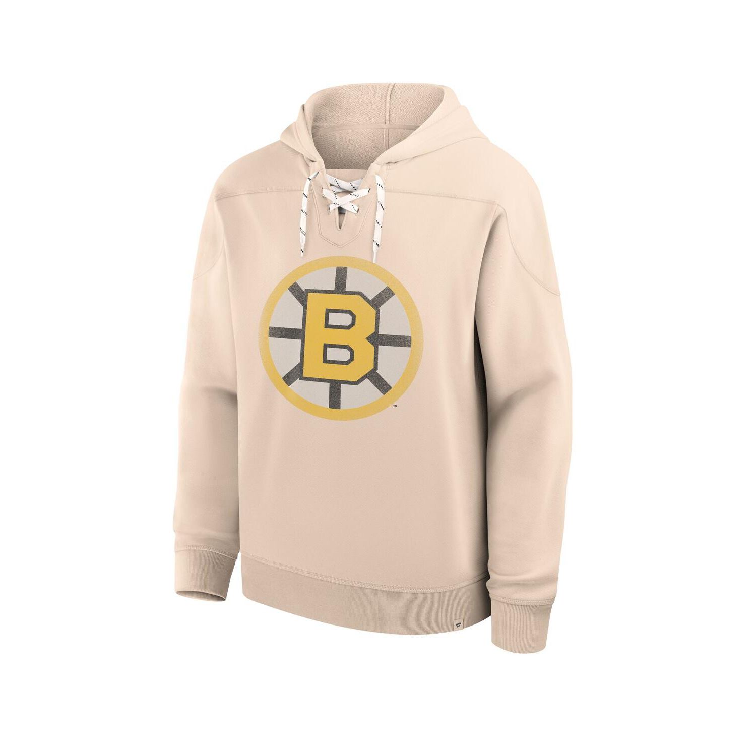 Men's Cream Boston Bruins Vintage Hoodie