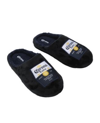 Men's Beer Labels Black Scuff Slippers