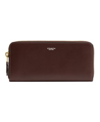 New York Slim Accordion Leather Zip Wallet