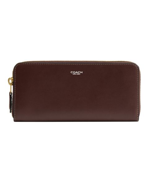 COACH Essential New York Leather Slim Accordion Zip Wallet