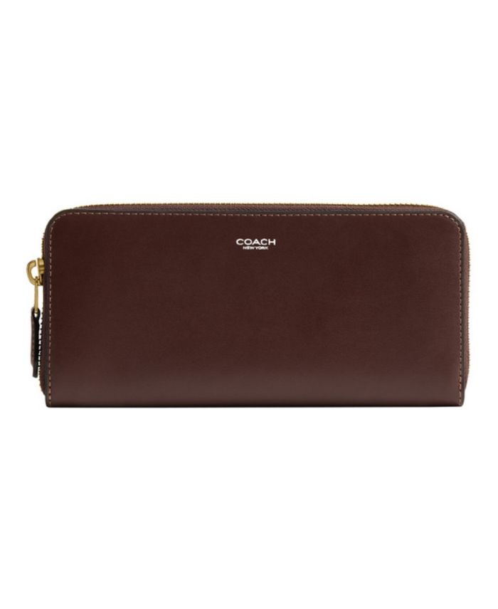 COACH Essential New York Leather Slim Accordion Zip Wallet