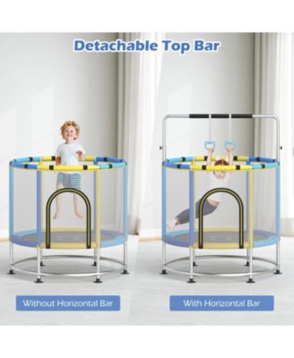 6-in-1 Kids Trampoline Combo 55'' Toddler Play Activity Center w/Hammock