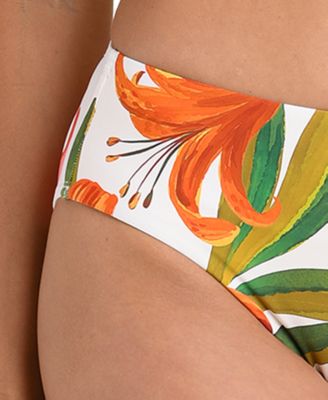 Women's Jungle Blossoms Mid Rise Swim Bottoms