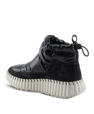 Bestinsnow Women's Textile Ankle Waterproof Boot With Zipper Closure, Padded Removable Insole, Faux Fur Lining