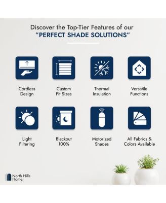 Polyester Pueblo 100% blackout Roman Blind