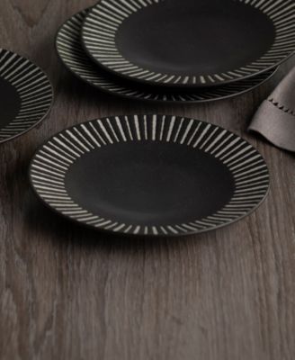 Colorwave Stripe Mini Plates, Set of 4