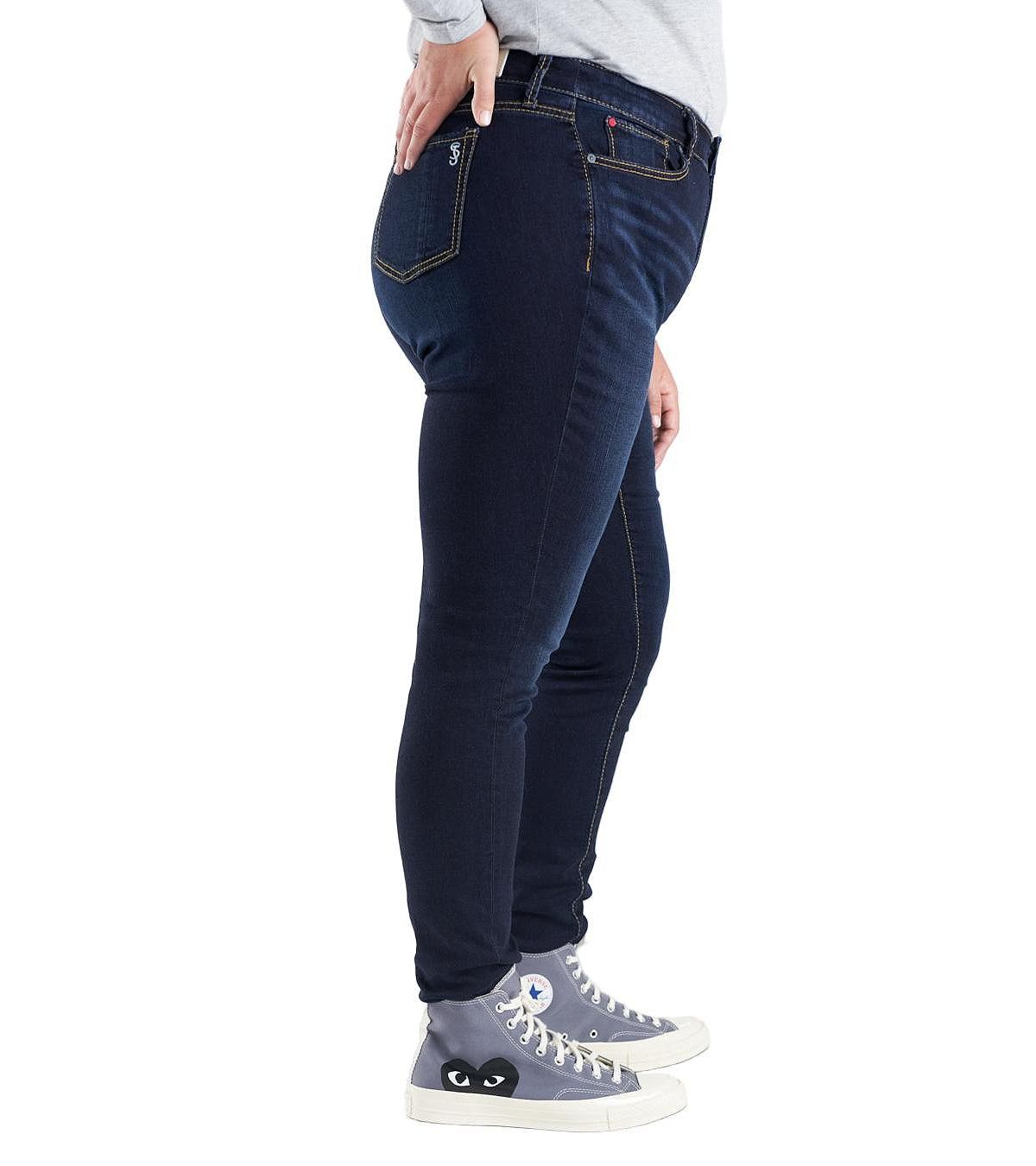 SLINK Jeans Women's Denim High Rise Skinny in 31" inseam - Carolyn view 2 — MAYCSS fashion products