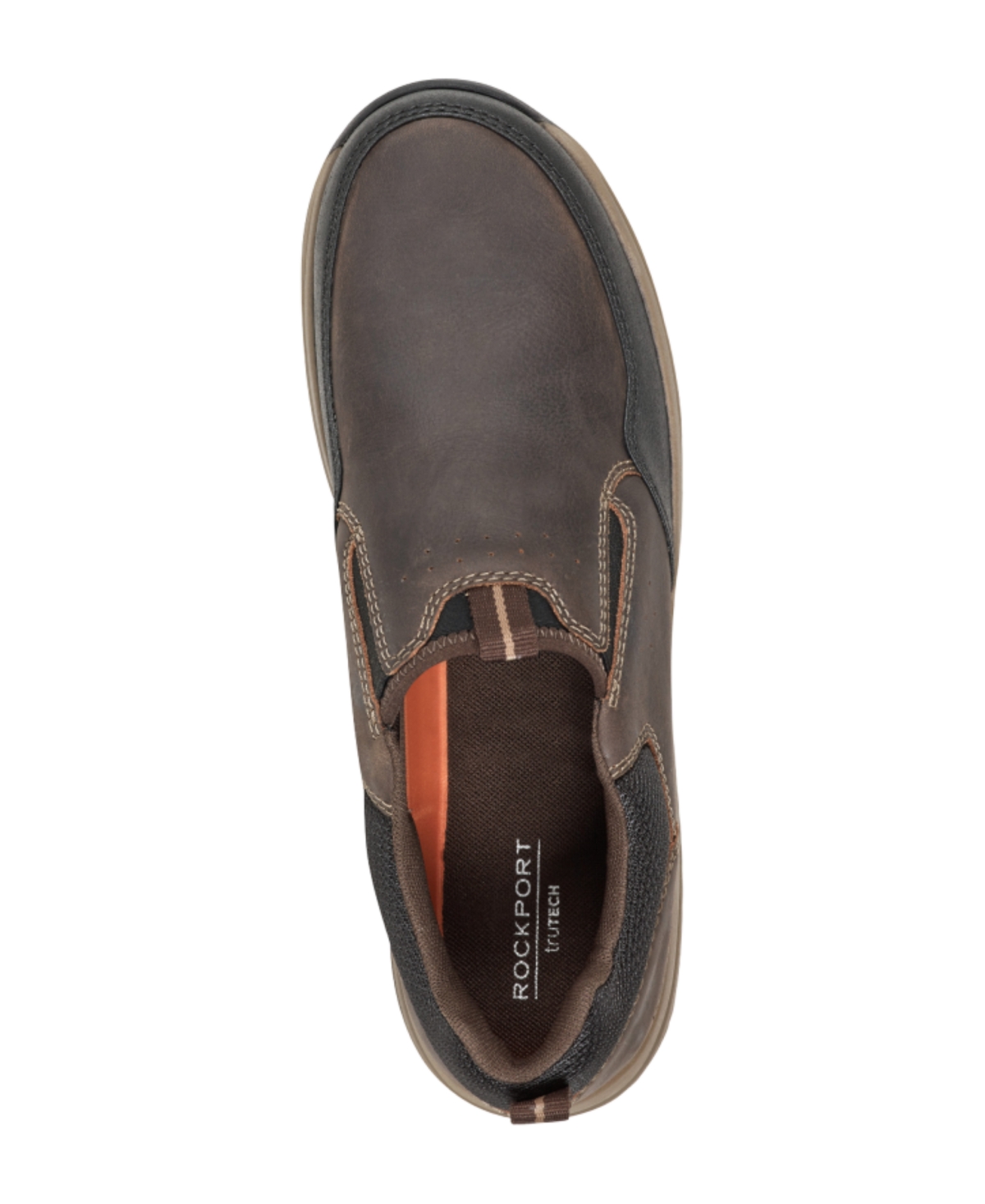 Rockport Men's Falcon Casual Round Toe Slip-on Shoes In Brown