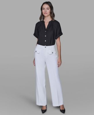 Women's Mid Rise Straight Leg Pants