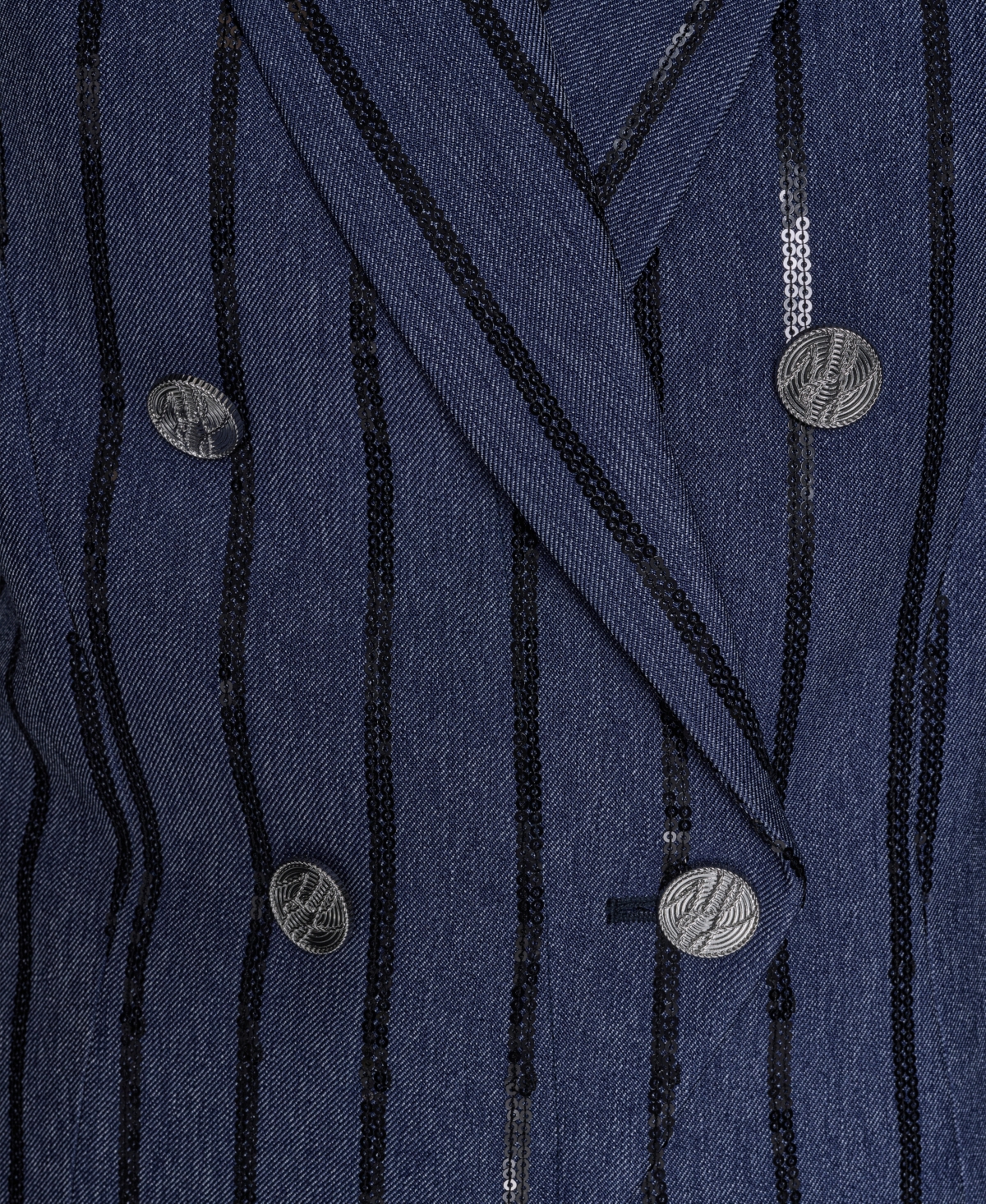 Karl Lagerfeld Paris Women's Long-Sleeve Sequin Stripe Jacket