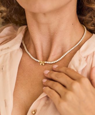 Coco Bow Tennis Necklace