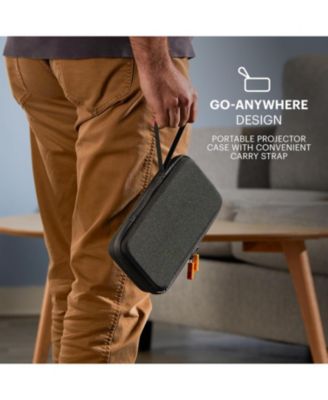 Luma 150 Pico Projector, Rechargeable Ultra Mini Projector with Travel Case (White)