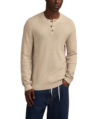 Men's Henley Pull-Over Sweater