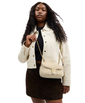 Tabby Small Shearling Crossbody Bag 20