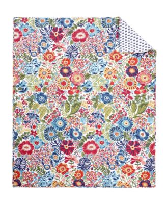 Night Garden Reversible Quilted Throw, 50" x 60"