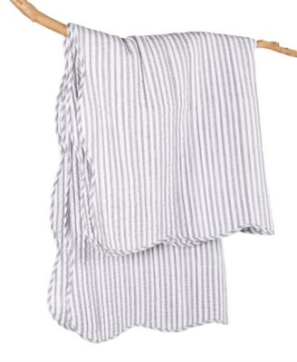 Martha Stripe Reversible Quilted Throw, 50" x 60"
