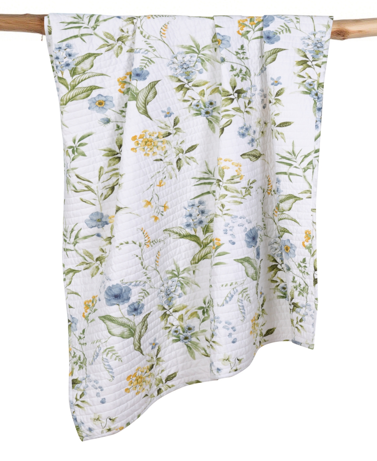 Levtex Viviana Watercolor Floral Quilted Throw, 50" x 60"