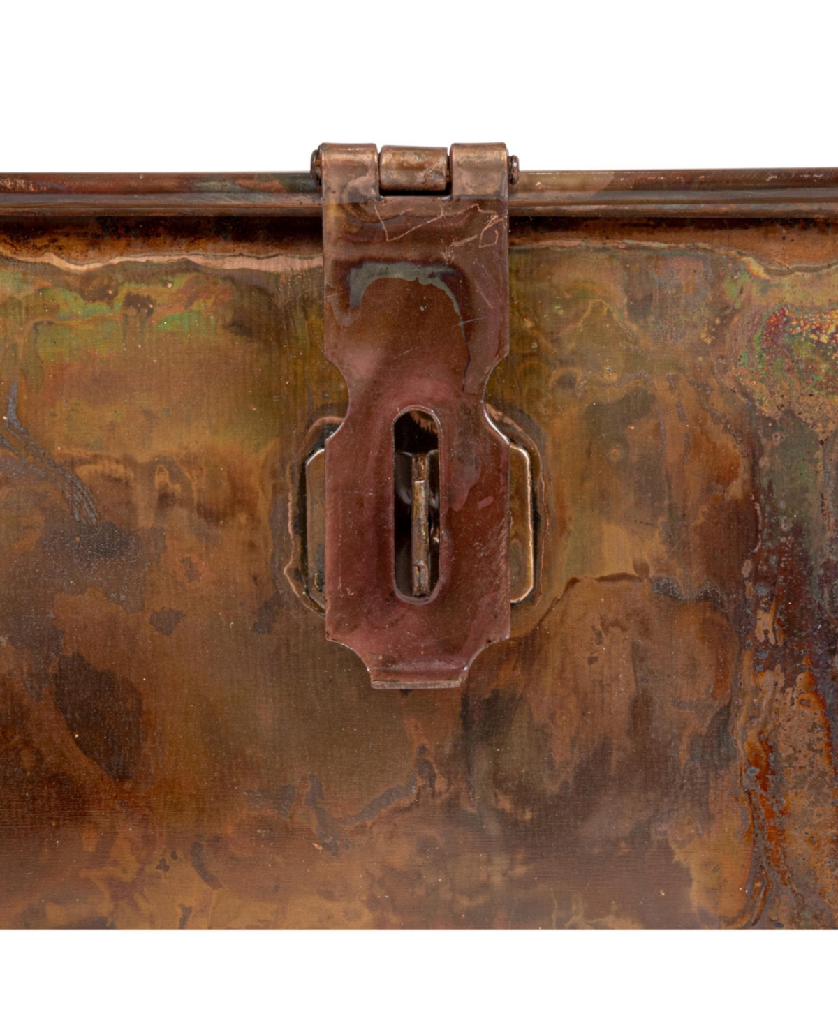 Storied Home Set of 3 Decorative Metal Storage Boxes with Lids