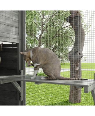 Large Cat Run Cat House, Cage Large Catio Kitty Enclosures, Walk in Cat Condo Playpen -Super Large