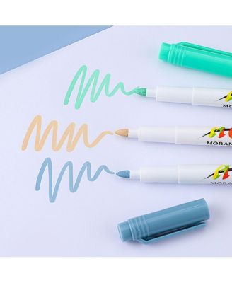 12 Colors Soft-Tip Acrylic Markers, Painting Pens, Graffiti Tool for Stone, Mobile Phone Case, Shoe and Glass