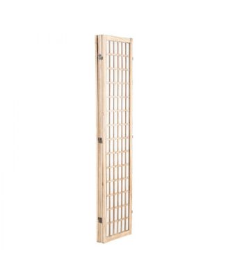 4-Panel Folding Japanese Room Divider for Indoor Privacy